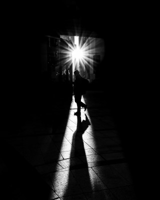 Between Light and Shadow by kaguu
