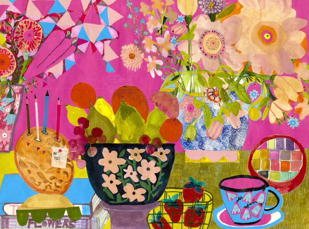 Kitchen Table by Sharon Nullmeyer — canvas wall art
