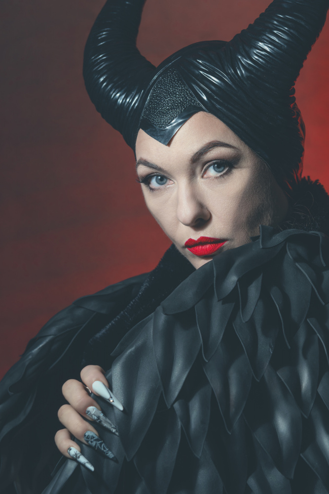 Dark Horned Queen by Dariusz Budyta — canvas wall art