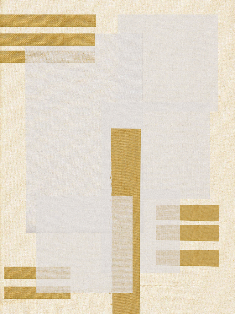 Golden Geometric Flow by THE MIUUS STUDIO — canvas wall art