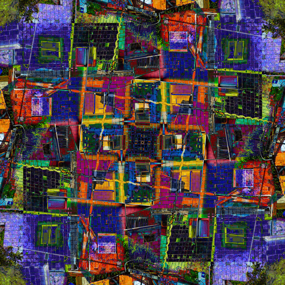 Vibrant Urban Mosaic by Igor Shrayer — canvas wall art