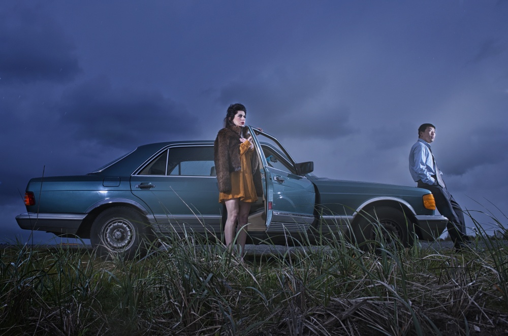 Moody Roadside Stop by Fang Tong — canvas wall art