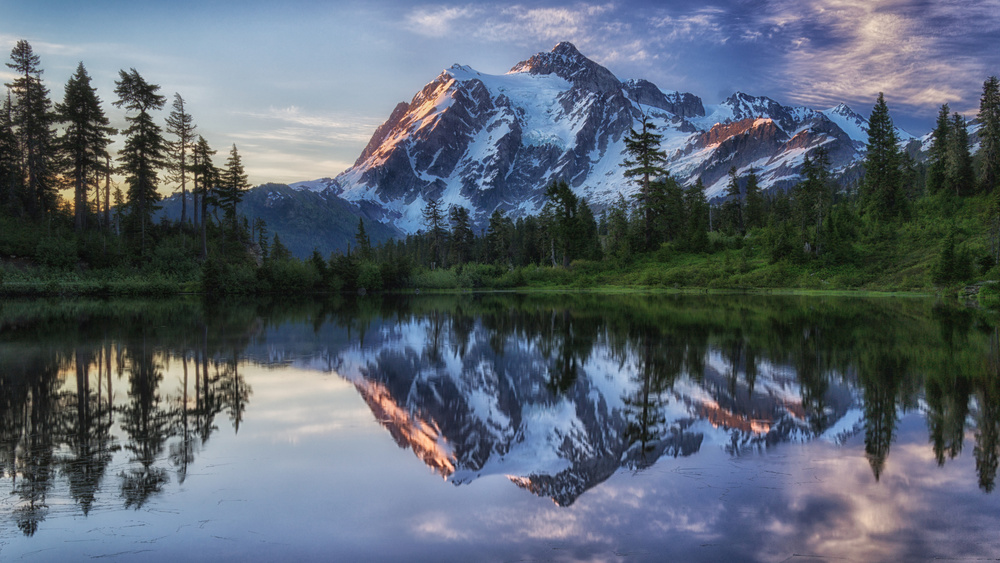 Majestic Mountain Reflection by James K. Papp — canvas wall art