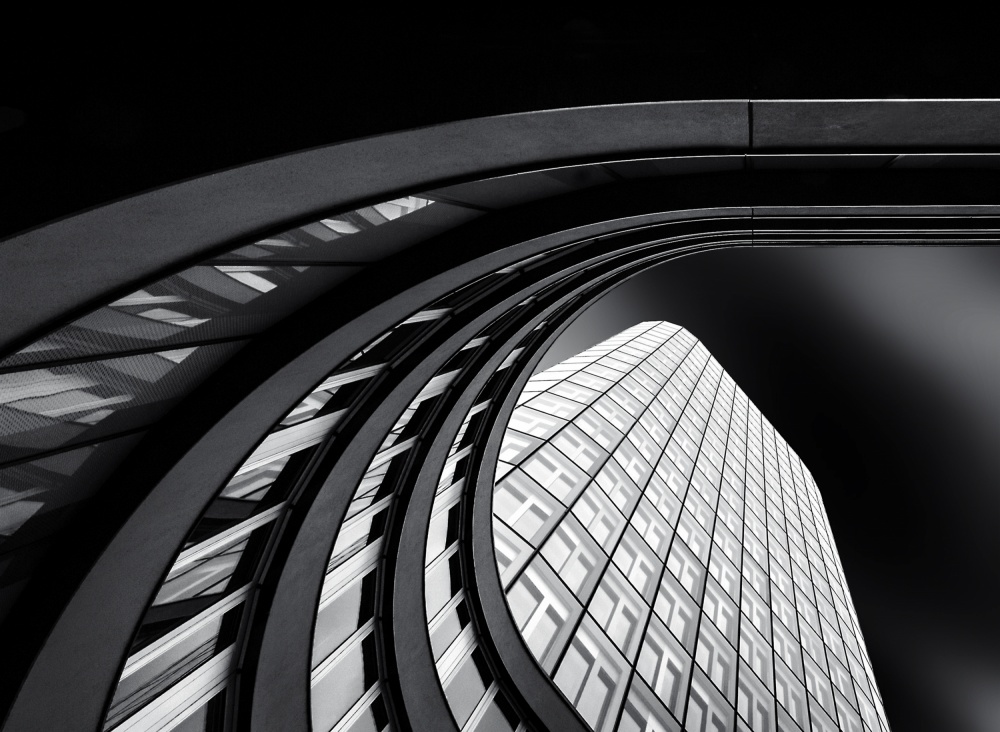 Modern Urban Curves by Gerard Jonkman — canvas wall art