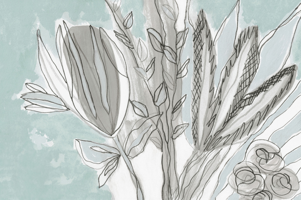 Soft Botanical Abstract by Lori Ann Folz — canvas wall art