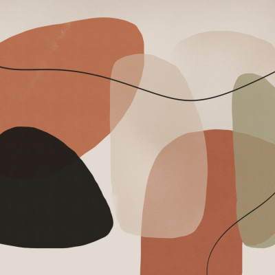 Abstract organic Shapes in Earth Tones 05