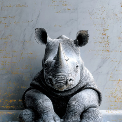 Sweet Rhino Bathtime