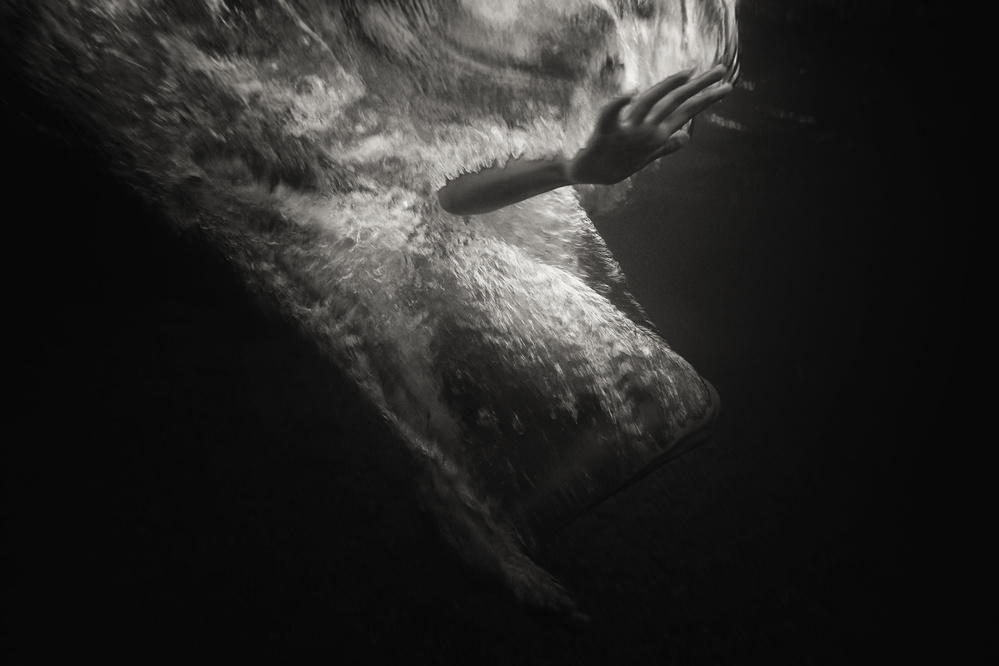 Ethereal Hand Dark Water by Samir Pajic — canvas wall art