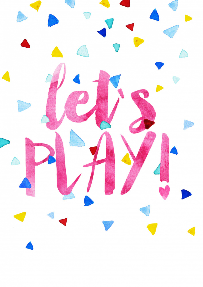 Playful Confetti Burst by Treechild — canvas wall art