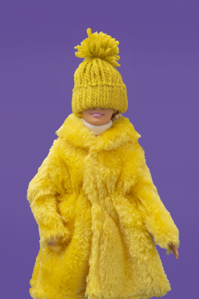 Cozy Yellow Doll Fashion by Julia Ramiro — canvas wall art