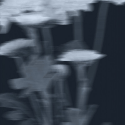 Ethereal Blue Blooms