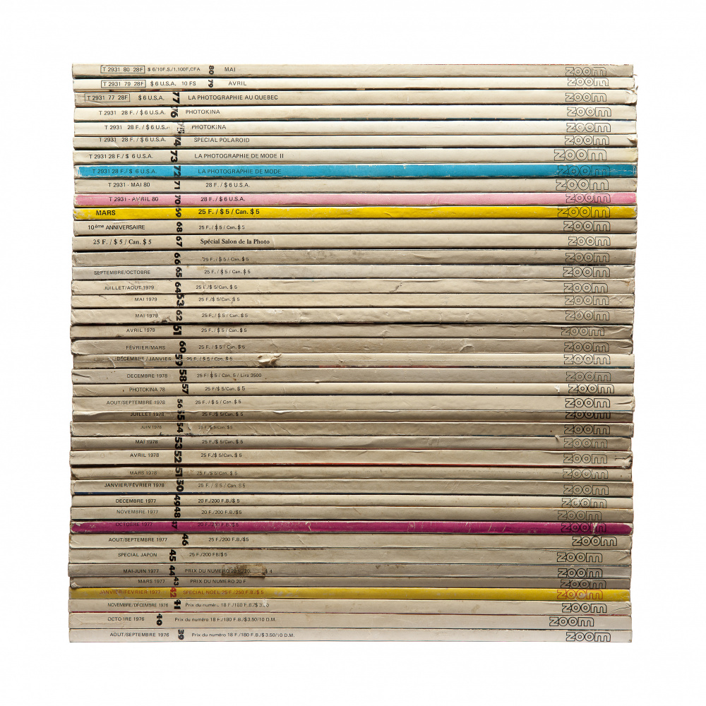 Stacked French Magazines by PASLIER Morgan — canvas wall art