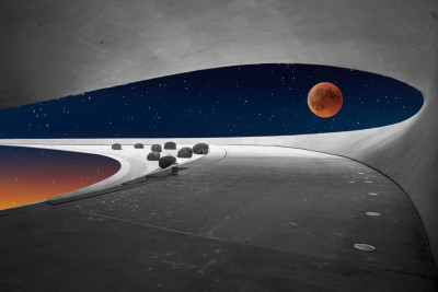journey to the moon by Urs Zimmermann