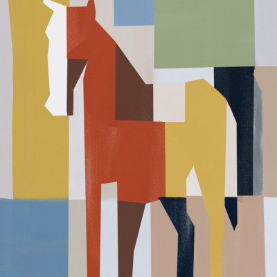 Abstract Geometric Horse
