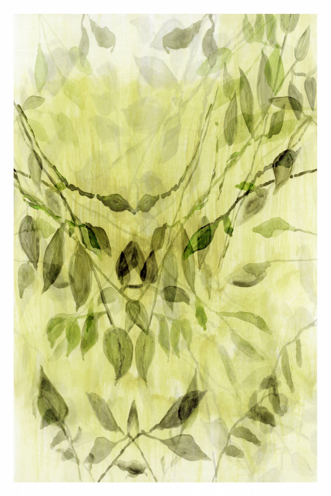 Ethereal Green Foliage by cartissi — canvas wall art