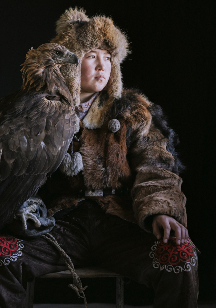 Boy and Golden Eagle by ADIREK M — canvas wall art