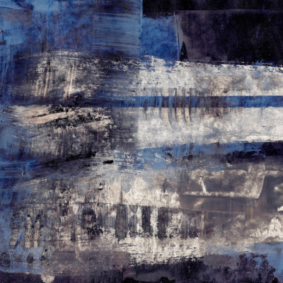 Dark shades of blue Abstract painting mural