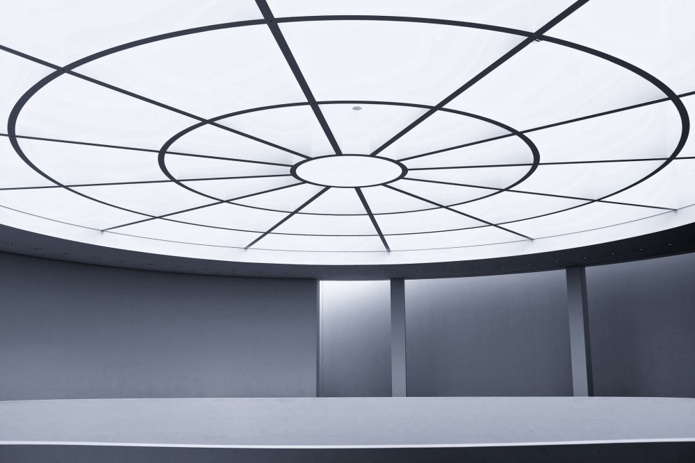 Modern Geometric Ceiling by Philippe-M — canvas wall art
