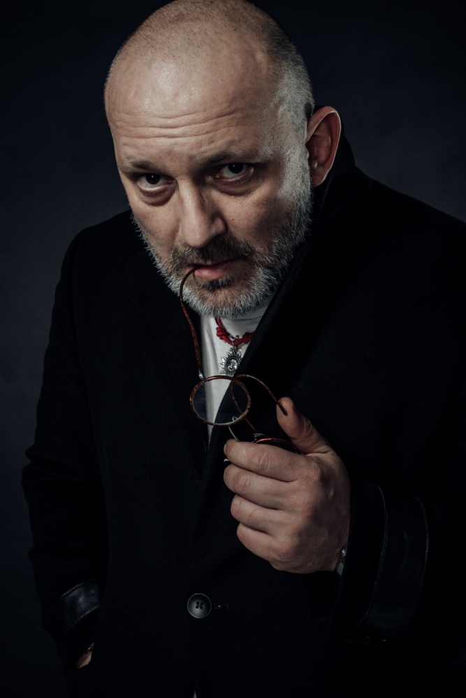 Serious Gaze With Pince-Nez by Photographer — canvas wall art