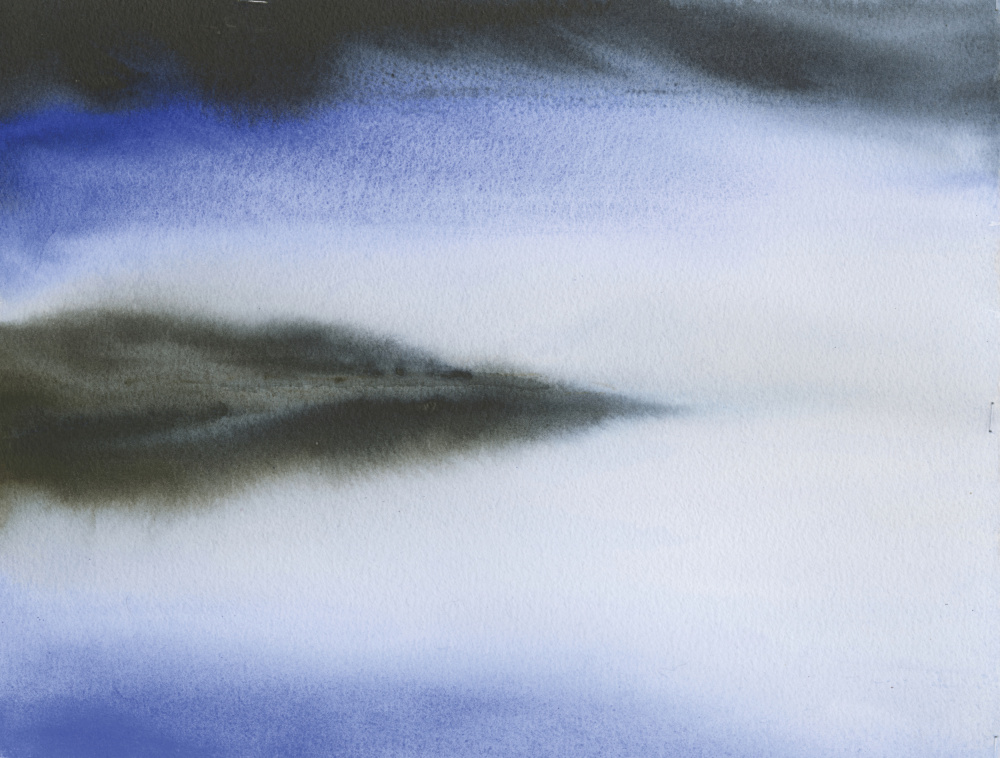 Misty Blue Reflections by RodMacIver — canvas wall art