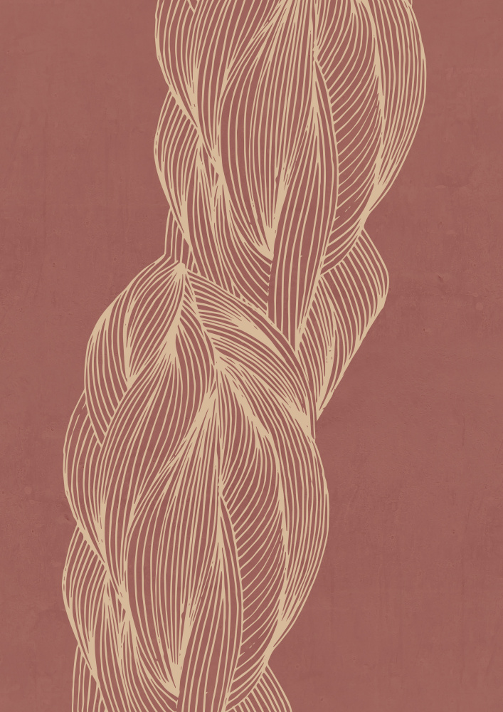 Organic Braided Flow by Lucrecia Caporale — canvas wall art
