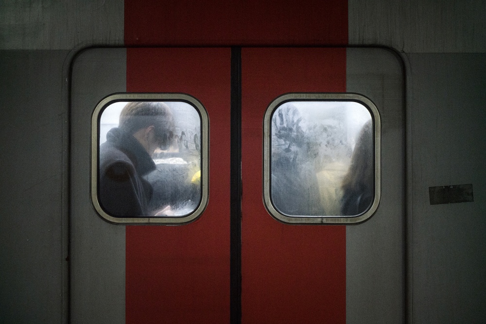 Foggy Train Window by HAN dong hee — canvas wall art