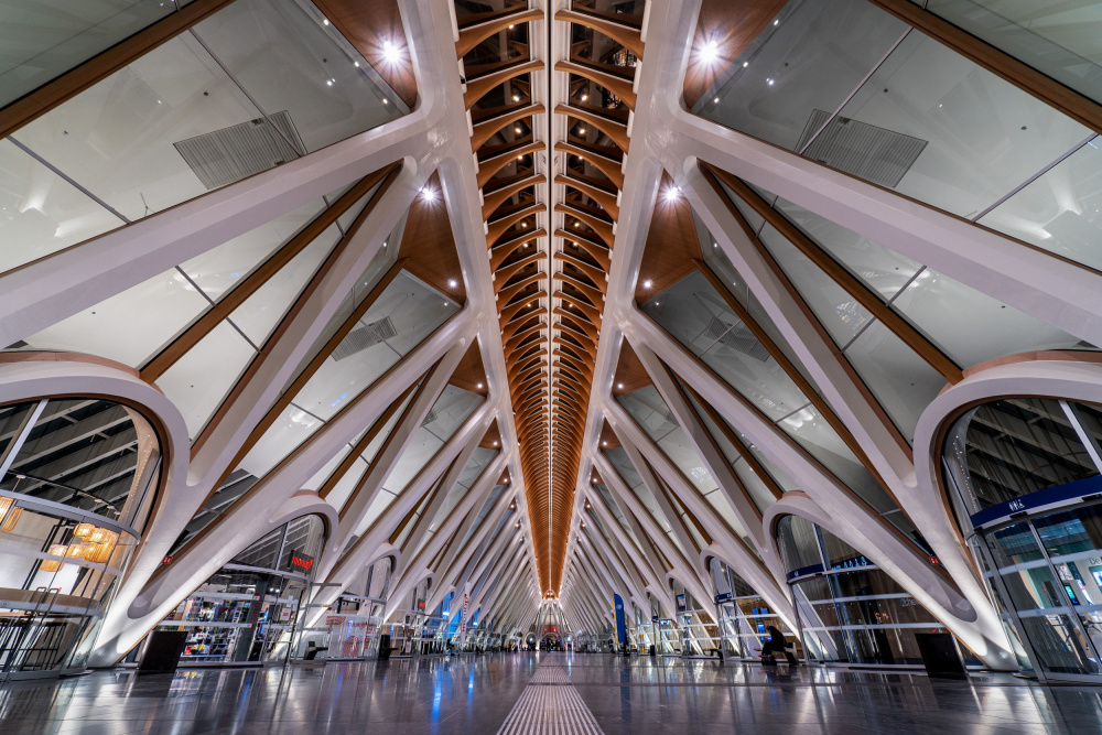 Modern Station Interior by Sus Bogaerts — canvas wall art