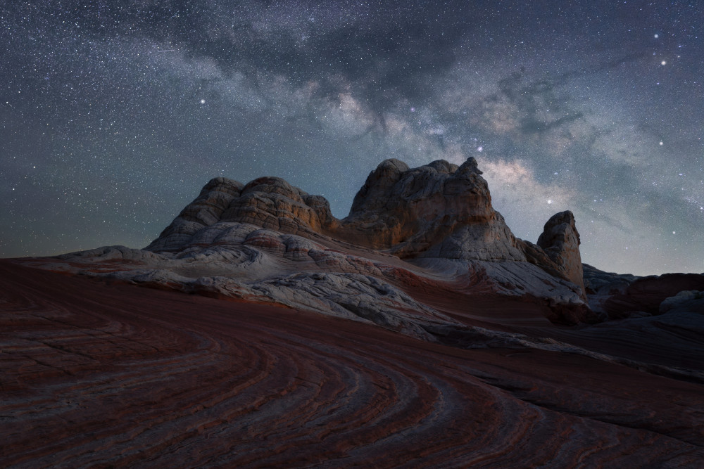 Milky Way Desert Rocks by Leah Xu — canvas wall art