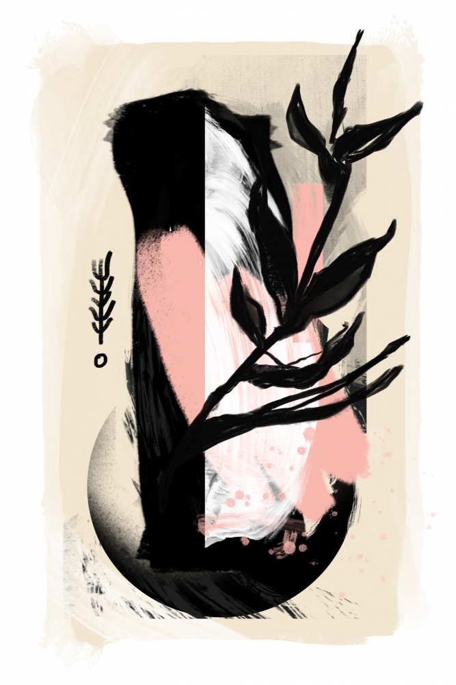 Modern Botanical Abstract by Jilli Darling — canvas wall art
