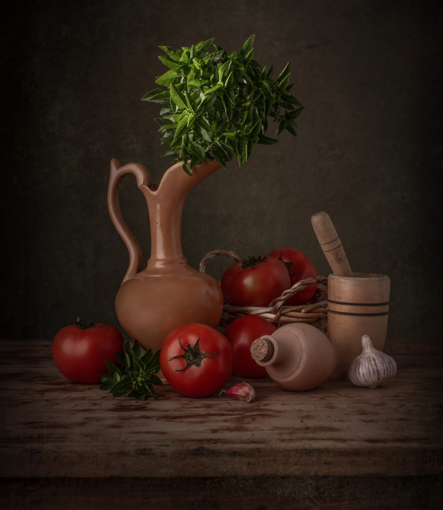 Rustic Italian Kitchen by Margareth Perfoncio — canvas wall art