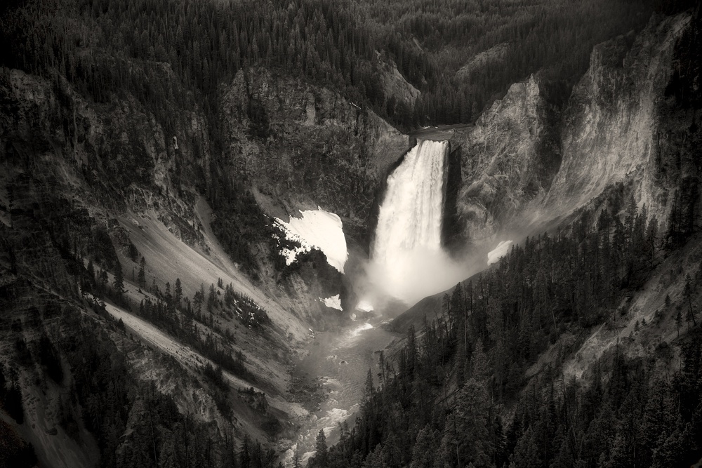 Dramatic Canyon Waterfall by Atul Chopra — canvas wall art