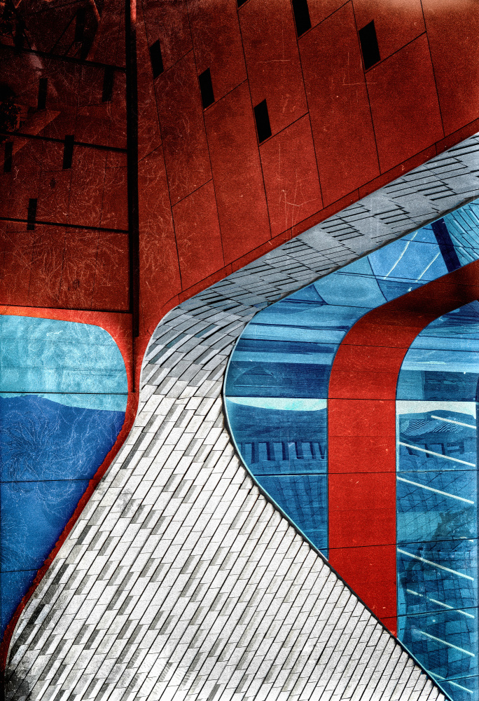 Modern Architectural Curves by Harry Verschelden — canvas wall art
