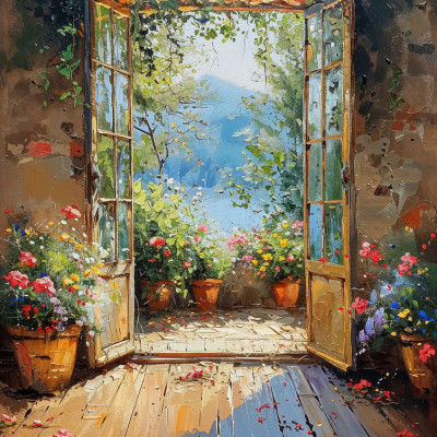 Colorful Meadow With Wildflowers