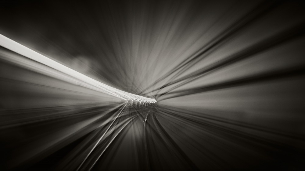 Light Speed Tunnel by Stefan Buder — canvas wall art