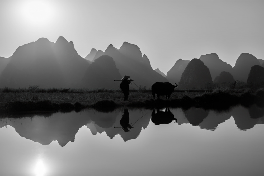Tranquil Mountain Reflection by Fabrizio Massetti — canvas wall art