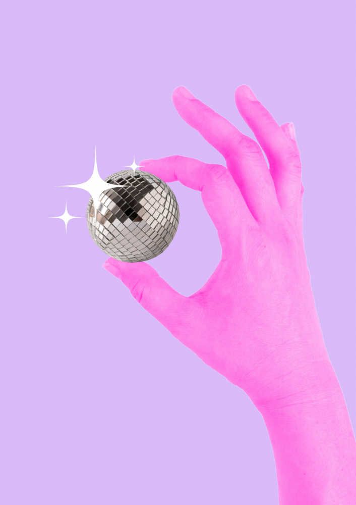 Pink Glow Sphere by Athene Fritsch — canvas wall art