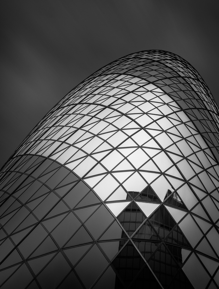 Modern Geometric Reflection by Ahmed Thabet — canvas wall art