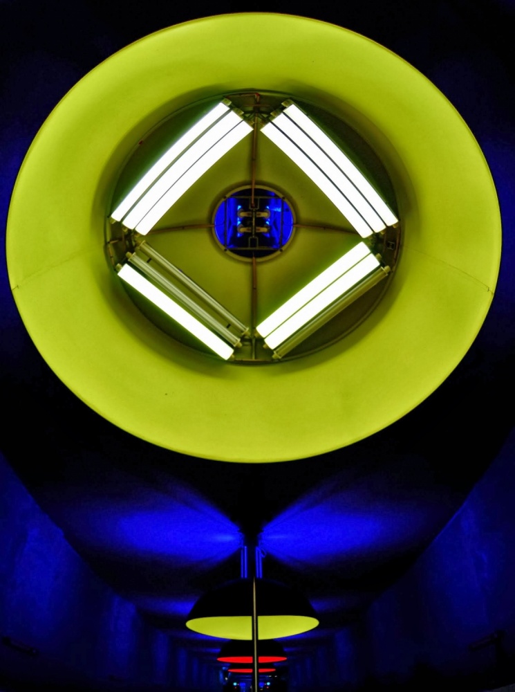 Vibrant Light Tunnel by Philippe-M — canvas wall art