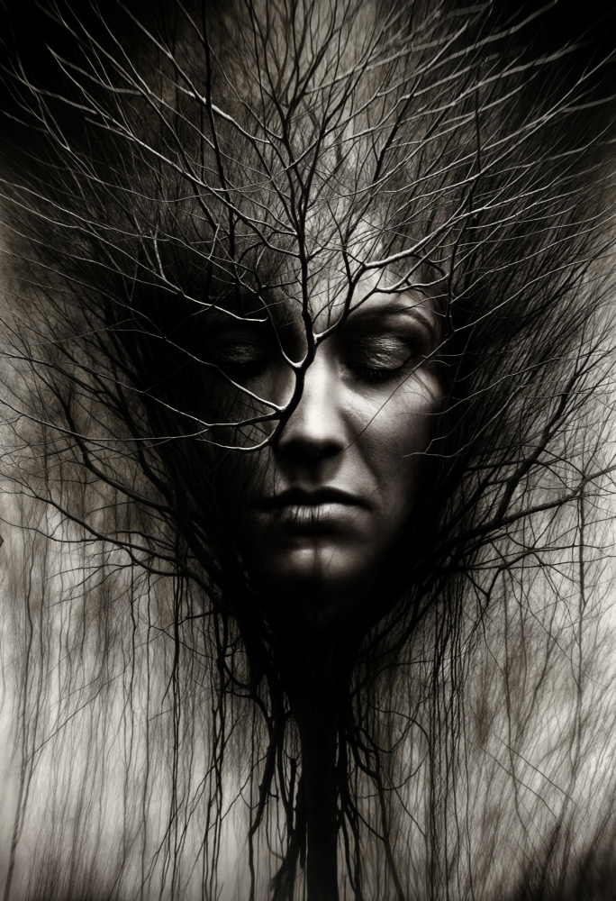 Tangled Forest Dreams by Manu Allicot — canvas wall art