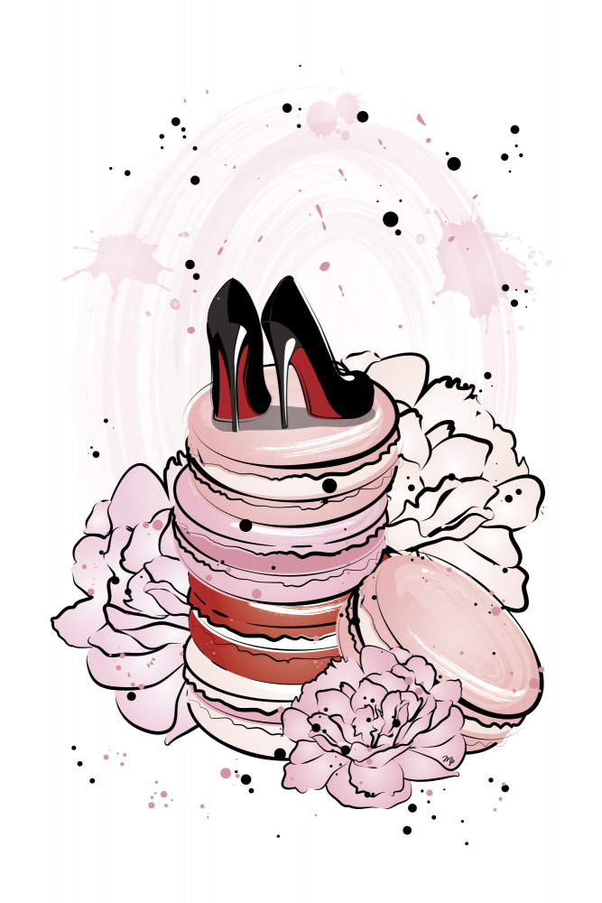 Chic Macarons Heels by Martina — canvas wall art