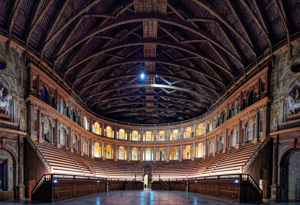 Grand Historic Theater by carlo borgatelli — canvas wall art