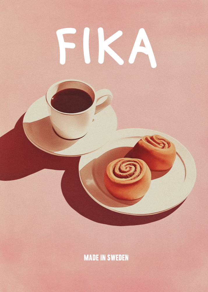 Fika Coffee And Rolls by Andreas Magnusson — canvas wall art