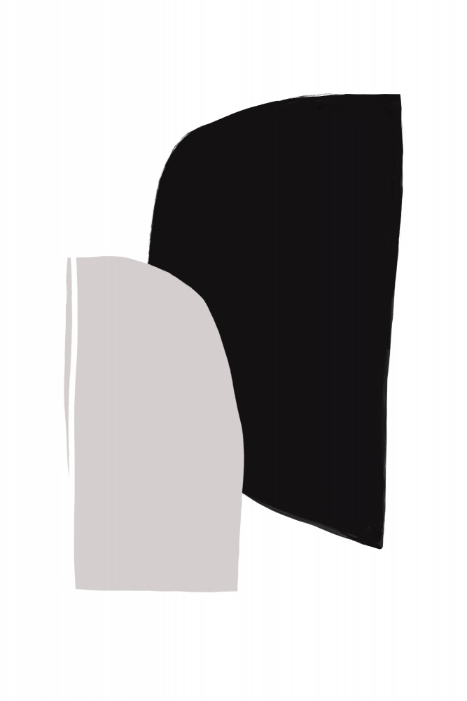 Monochrome Shapes by uplusmestudio — canvas wall art