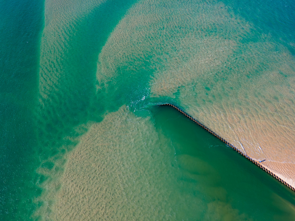 Aerial Ocean Patterns by Anna Kirchner — canvas wall art