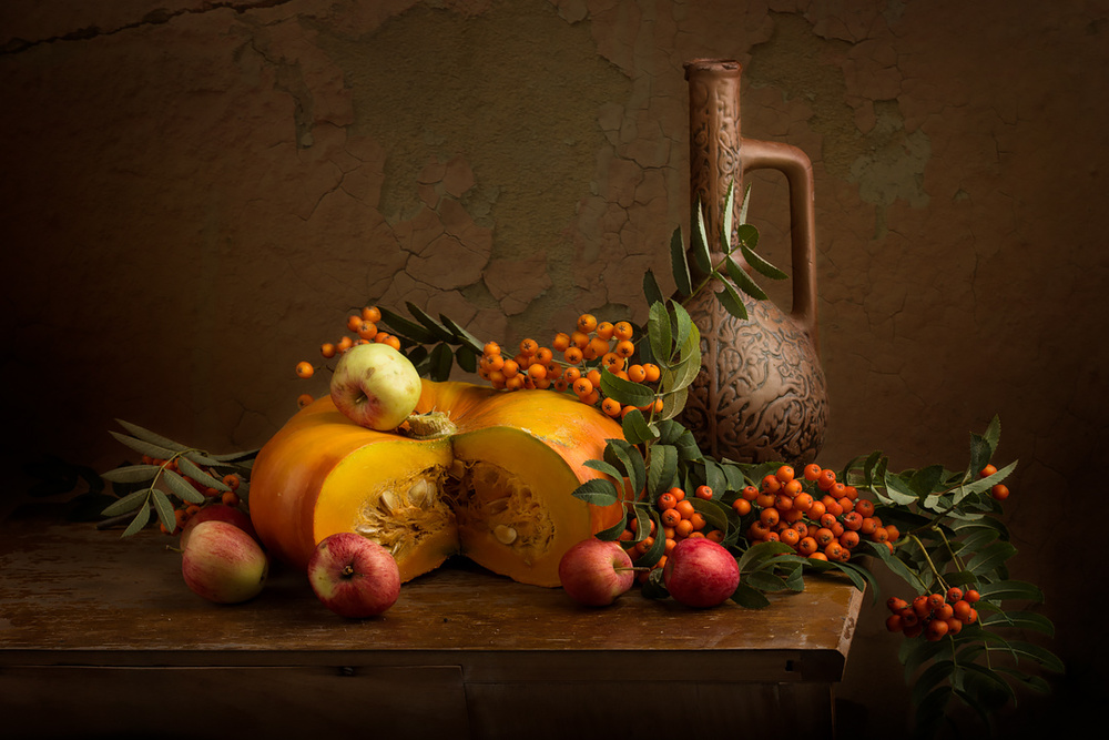 Autumn Harvest Still Life by Stanislav Aristov — canvas wall art