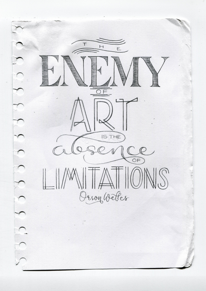 Creative Limitations Quote by Sofie Björkgren-Näse — canvas wall art