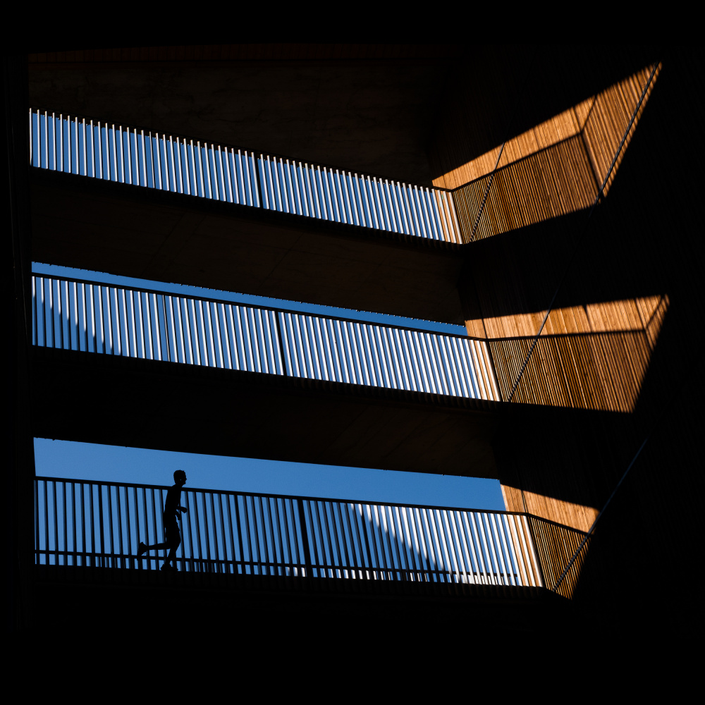 Architectural Runner Silhouette by Rolf Endermann — canvas wall art