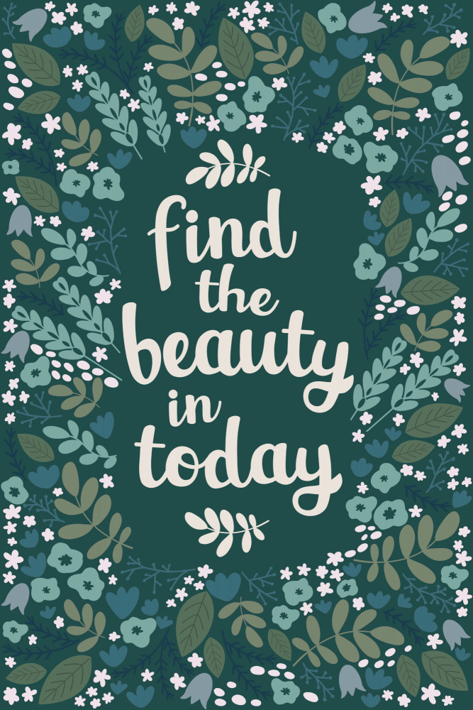 Inspirational Floral Quote by EMELIEmaria — canvas wall art