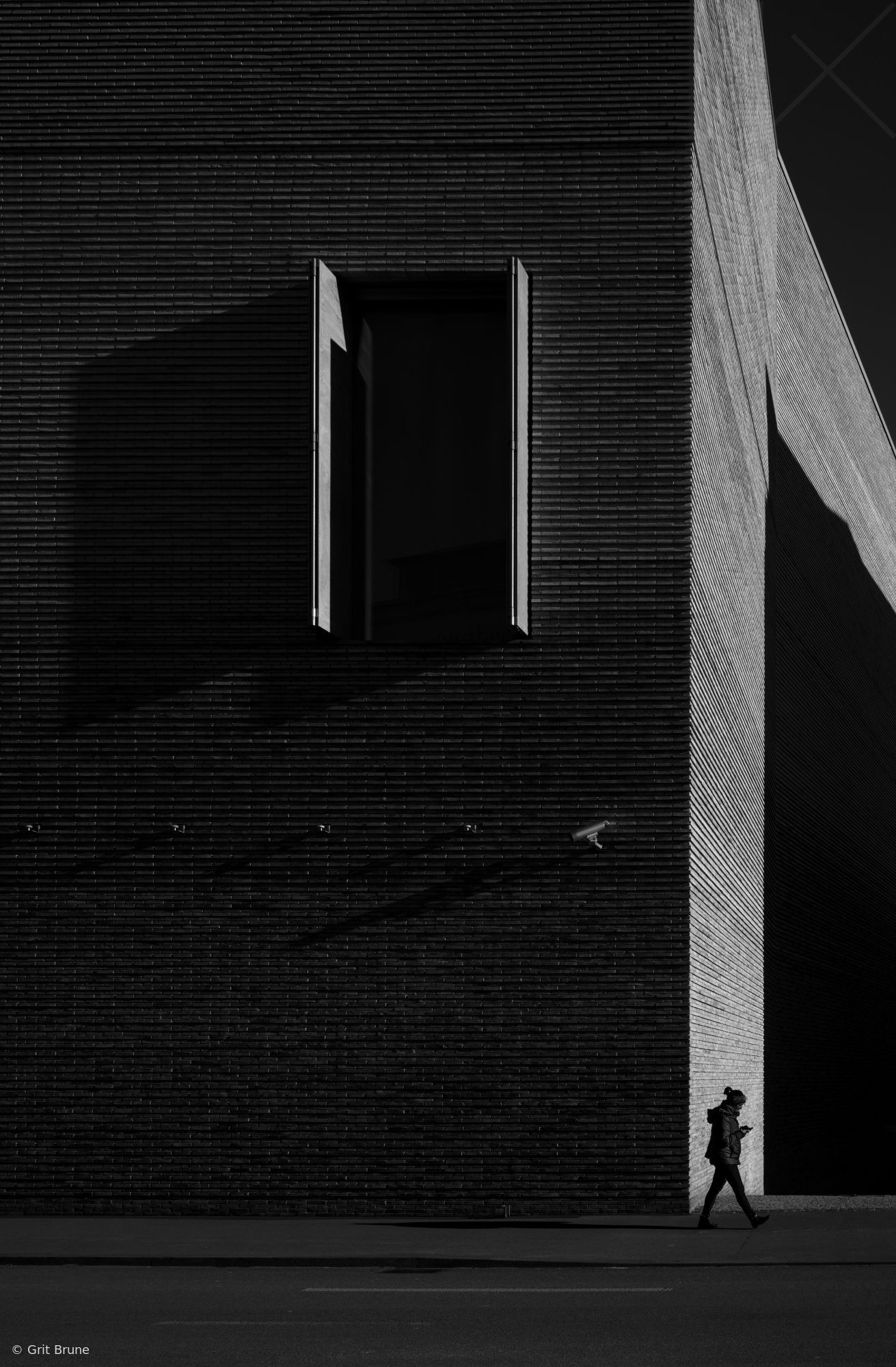 For a moment the dark opens