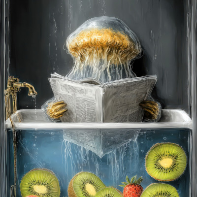 Jellyfish In Bathtube 2